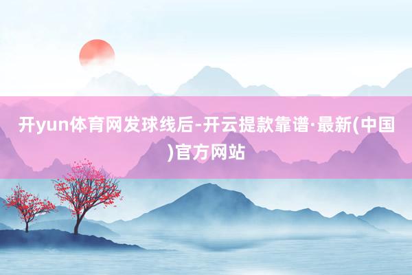 开yun体育网发球线后-开云提款靠谱·最新(中国)官方网站